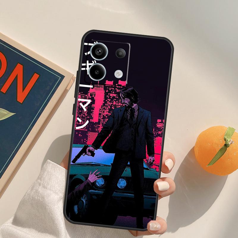 John Wick Funda For Xiaomi Redmi Note 13 Pro 9 10 11 12 14 Pro 10S 11S 12S Redmi 14C 13C 10C 12C Case
