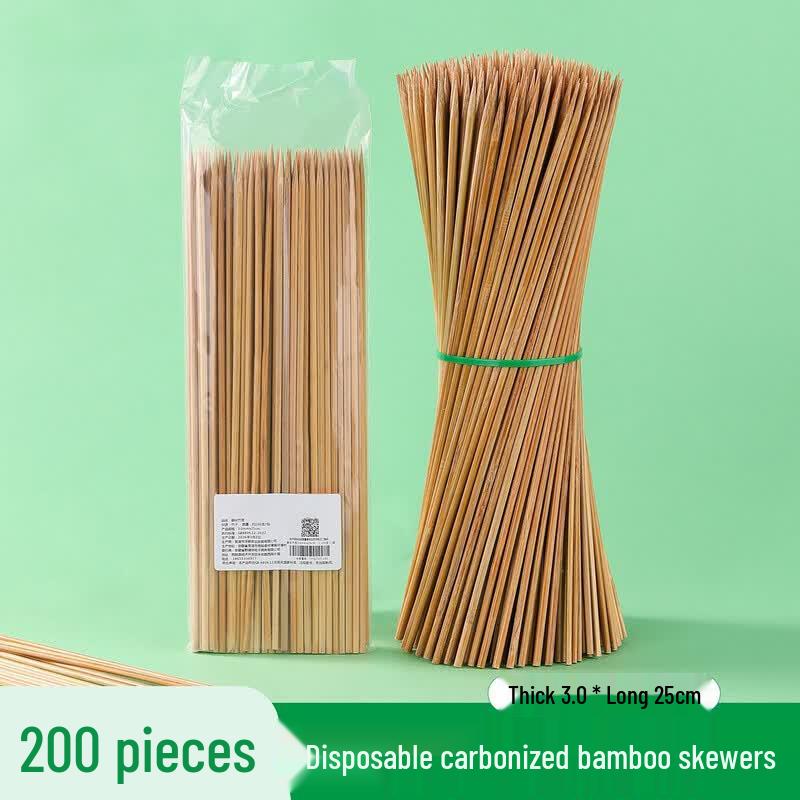 Oeny Disposable Carbonized Bamboo Skewers