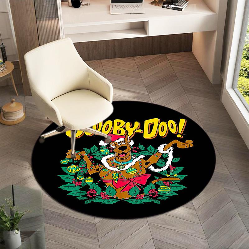 Halloween supernatural comedy adventure movie Scooby-Doo Round Carpet Soft Home Decoration Corridor Table and Chair Anti slip Outdoor Floor Mat rug 2