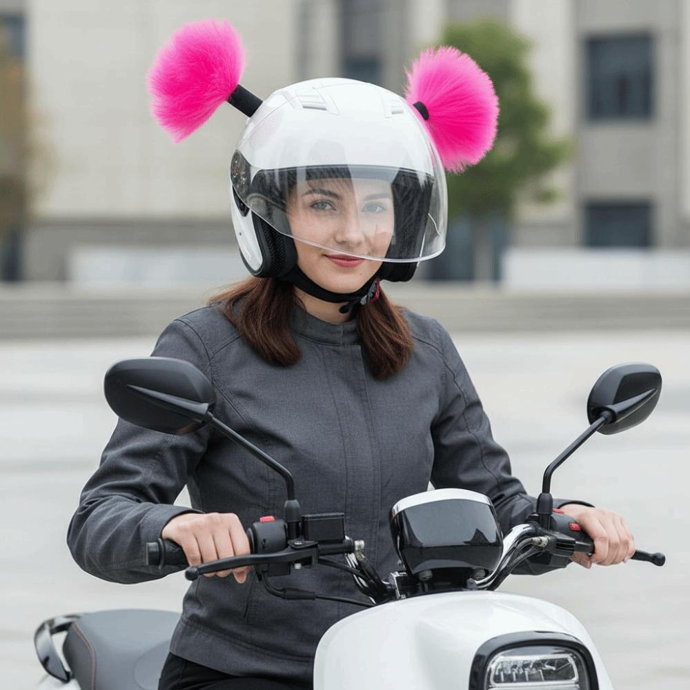 2 ks/Sada Samolepicí copánky na motocyklovou helmu pro motocyklovou cyklistiku lyžování
