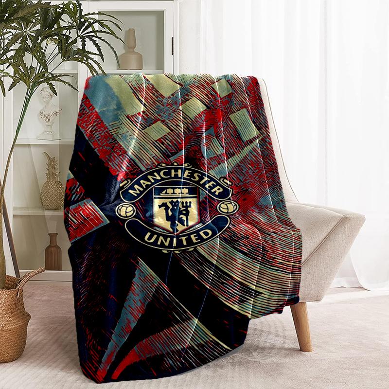 Manchester United F.C Print Blanket - Soft & Comfortable, for Bedroom, Travel, Sofa, Home Decoration - Birthday Christmas Gift for Friend