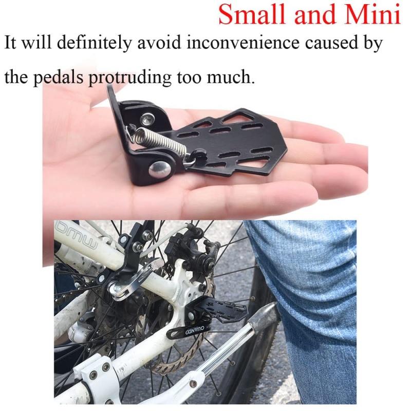 Foldable Bicycle Rear Foot Pegs Universal For Mountain Bike Passenger Foot Rest Pedal Mtb Rear Seat