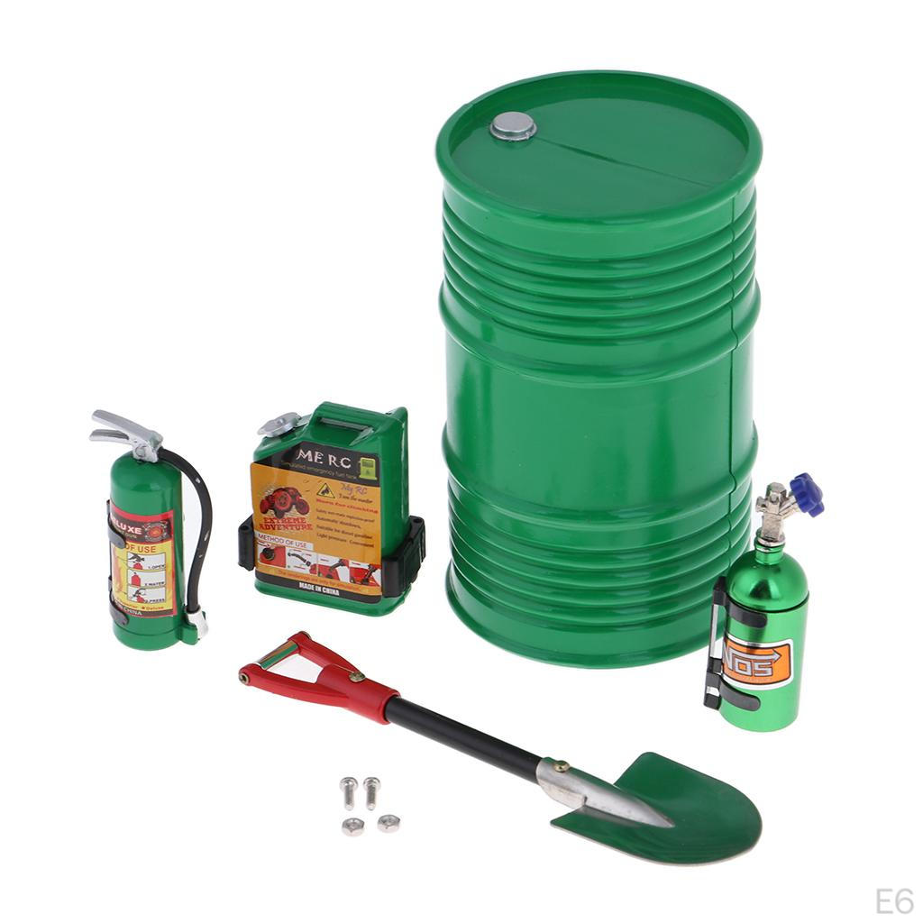 Crawler Decoration Bottle Fuel Tank And Drum Set for SCX10 D90