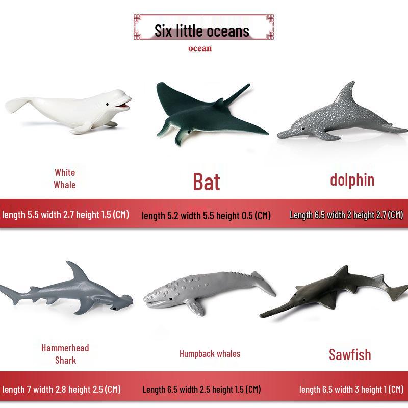 Polar Wildlife Animal Model Toy Set: Polar Bear & Penguin