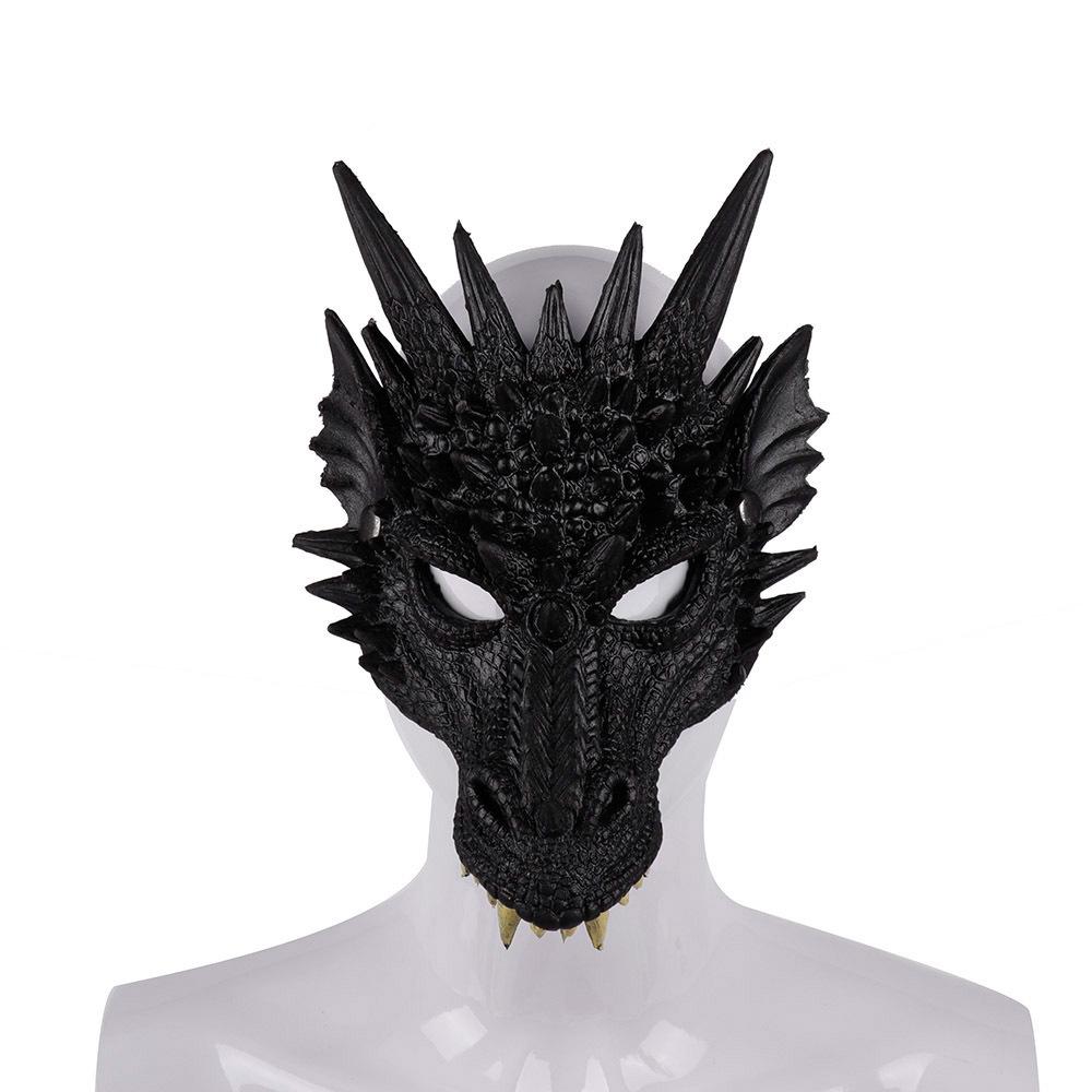 Horror Dragon Monster Headgear for Men Women Party Killer Masquerade Halloween Festival Mask Cosplay Props