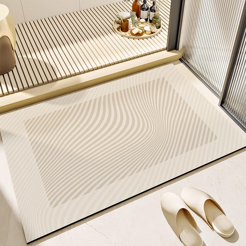 Nordic Minimalist Diatomaceous Earth Non-Slip Bathroom Mat - Wear-Resistant & Absorbent