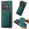 For OnePlus 12 5G Case Compatible with MagSafe Leather Back Cover with Detachable Card Holder