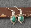 Solid 925 Sterling Silver Malachite Gemstone Earring Women Designer Earring Gift For Her