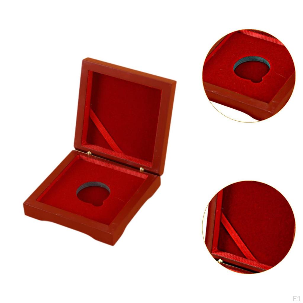 Display Case Medal Presentation Box Holder Gifts Organizer Wooden Ornament for Collectible