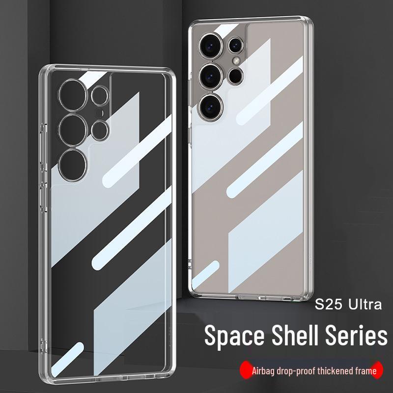 Samsung S25 Ultra Transparent Case: Solid Color, Fashionable, Simple, Protective Cover