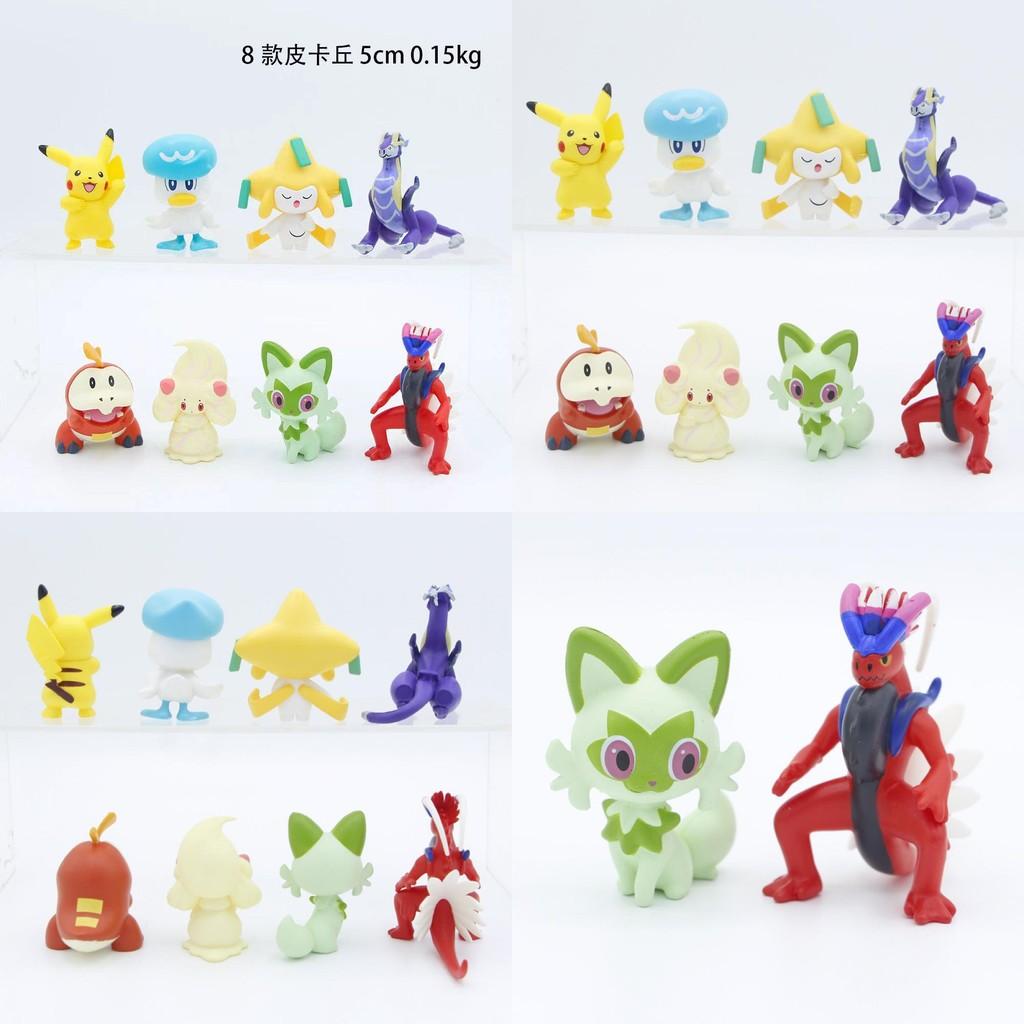Adorable Paldea Partner Figurine Colorful Pokmon Cake Decoration Pvc Anime Toy