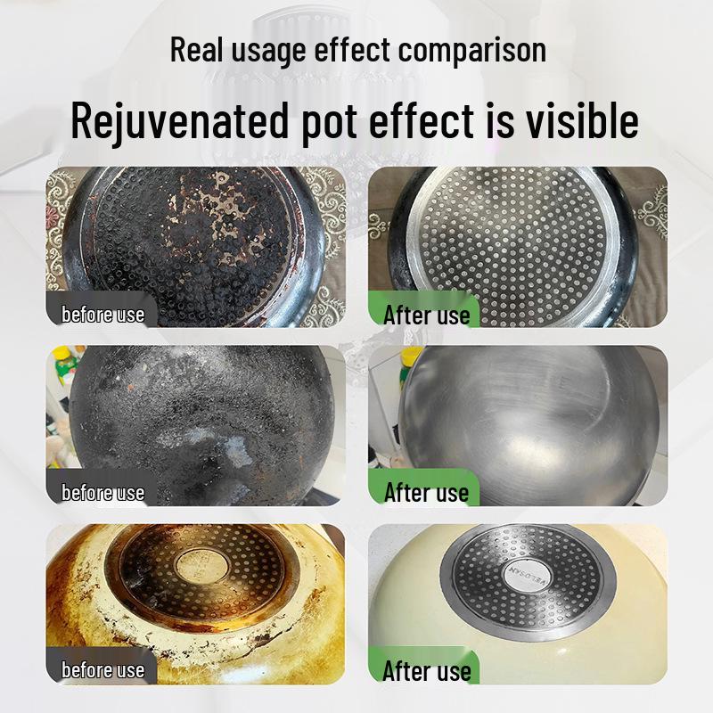 Edelstahlreiniger und Paste zum Entfernen starker Ölflecken mit Kokosöl