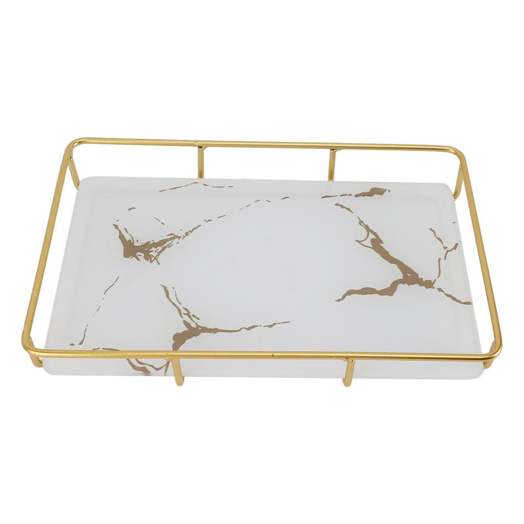 Bathroom Vanity Tray Modern Stylish Anti Slip Kitchen Sink Countertop Storage Organizer S White