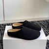 Waterproof Lazy Style Genuine Leather Boken Baotou Slippers for Men and Women Wearing Retro Shoes