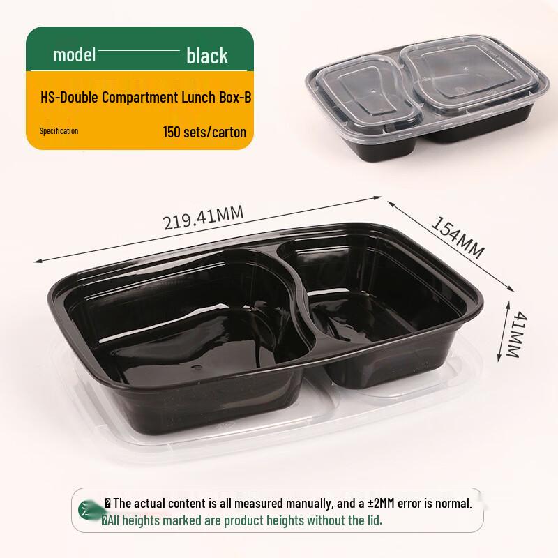 Disposable Multi-Compartment Takeout Food Containers