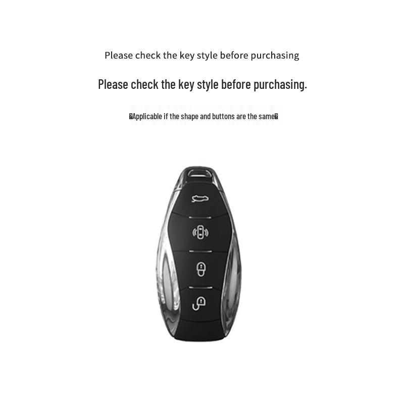 High-End Suede Key Case for Hongqi H5 HS5 H6 HS7 ESH3 ESH9 Models (2023/2024)