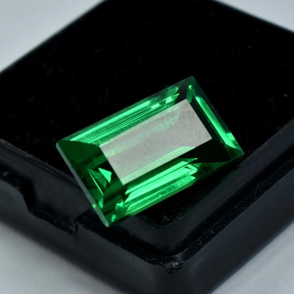 Natural Tsavorite Garnet Green 9-10 Ct Baguette Cut Certified Stunning Gemstone