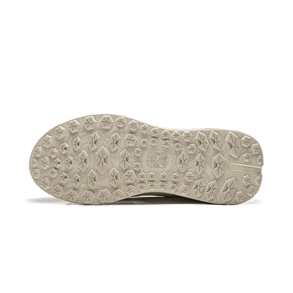 Li Ning Star Path 2 Cushioning Slip Resistant Abrasion Resistant Support Mid top Casual Shoes Unisex Oyster Gray AGLV283-1