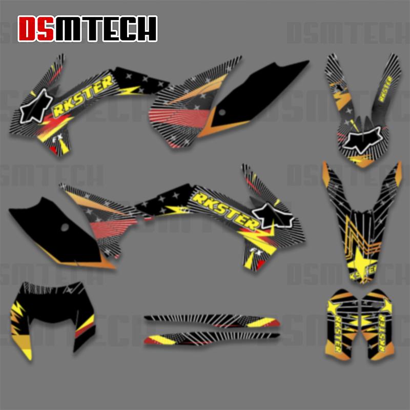 DSMTECH Full Graphics Decals Stickers kits For KTM EXC EXCF XCW 2014- 2016 125-200 250 300 350 450-500 SX SXF 2013-2015