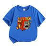 100% Cotton Kids Crew Neck Short Sleeve T-Shirt, Super Bear Adventure Game Print Casual Comfortable Tees for Boys Girls, Soft Breathable Top for Daily