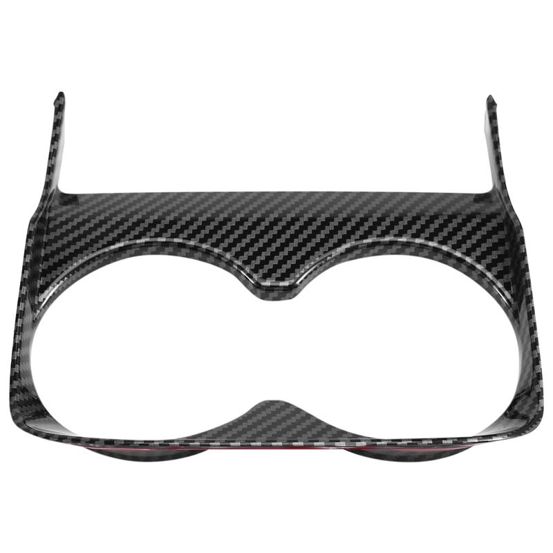 

Car Accessories For 2025 For MG5 Rear Air Outlet Central Control Trim Water Cup Frame LHD Carbon Fiber Color