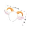 Sheep Ears Headband Lamb Horn Headband for Adults Costume Party Halloween Christmas Farm Animal Theme Makeup Hairband