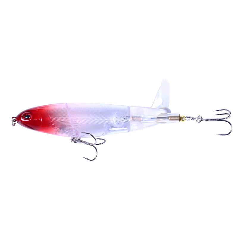 1Pcs Whopper Plopper 10Cm/13G Topwater Fishing Lure Artificial Hard Bait Plopper Soft Rotating Tail Fishing Tackle Fishing Bait