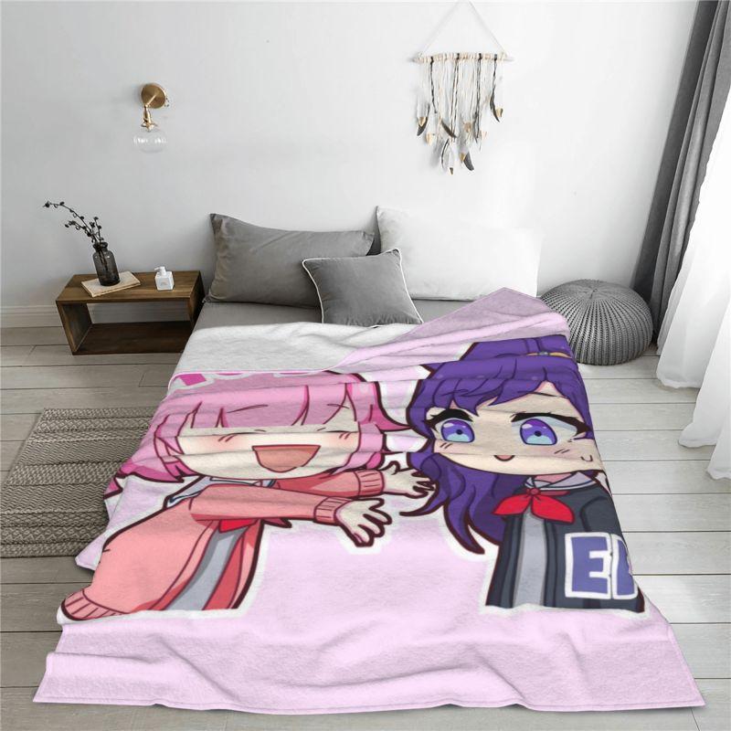 Custom Cartoon Animation Animation Otori Emu Blankets Warm Flannel Throw Blanket for Bedding Couch Bedspread