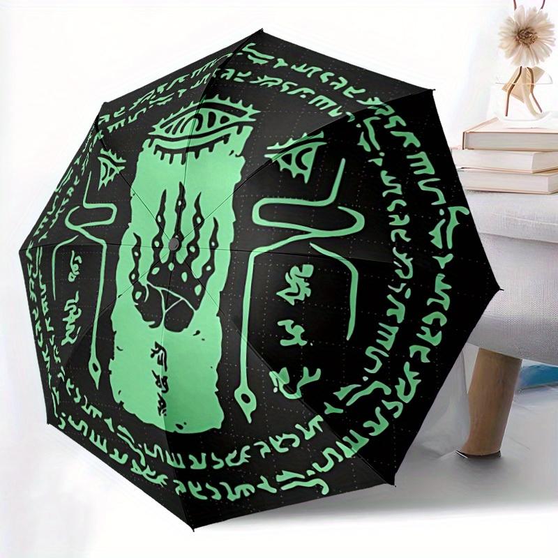 Legend of Zelda Automatic Folding Umbrella with Sturdy Iron Frame, Portable Compact Travel Umbrella All-Season Use Parties015
