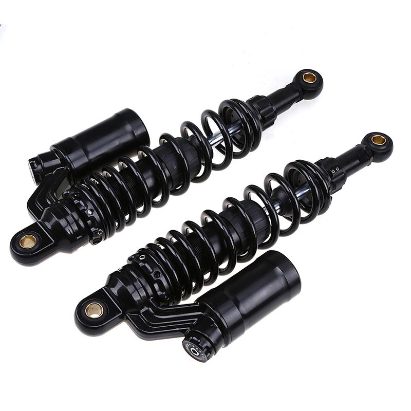 1pair 350mm Round Hole Motorcycle Rear Suspension Shock Absorber Spring Adjustable Shock Absorbers Universal Fit for Most Motorcycles