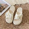 Fashion Shoes Summer Clogs Woman House Slippers Platform Slides Butterfly-Knot Fashion Beach Luxury Soft Butterfly-knot Shoes Woman 2025