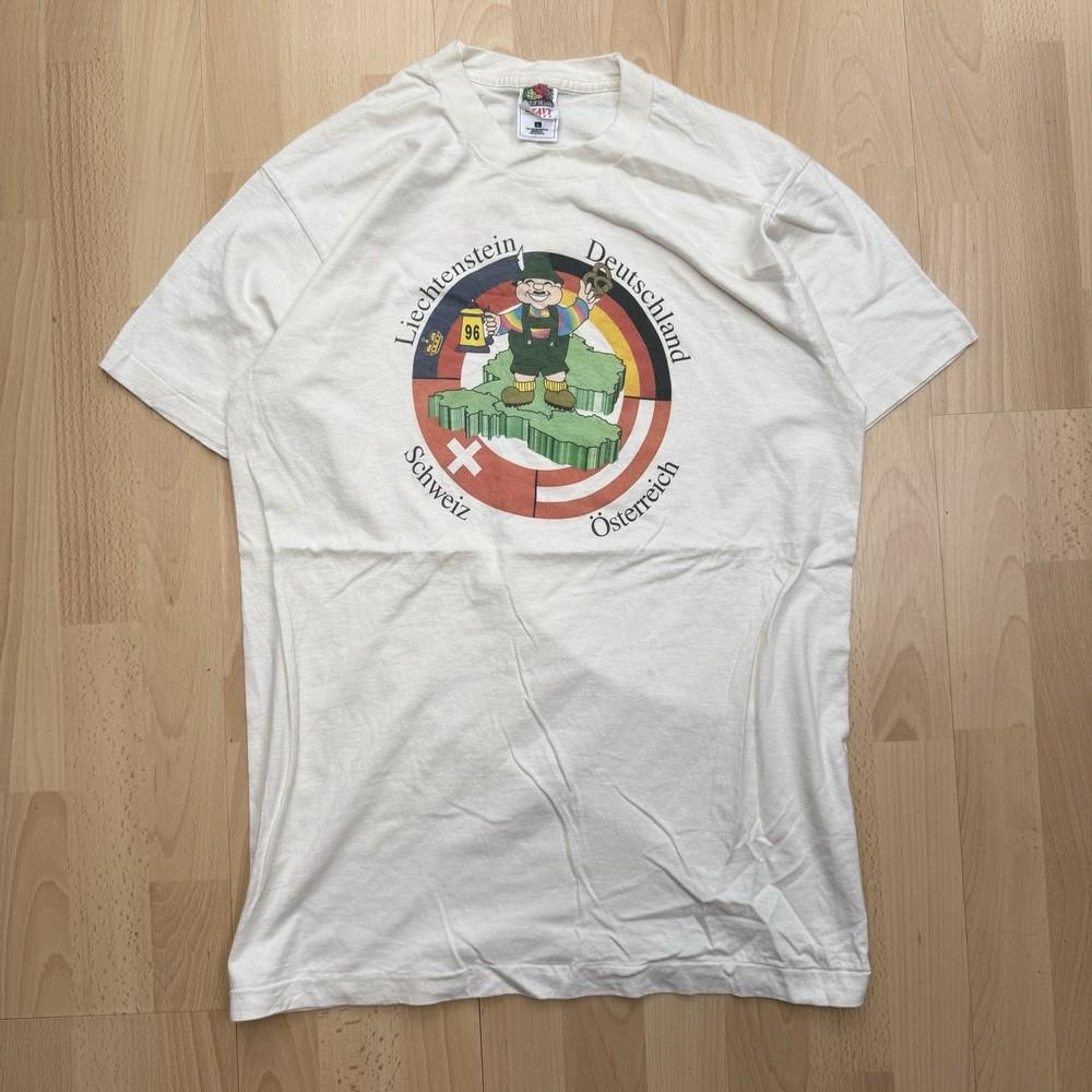 

Vintage 1996 European Bavarian Beer Tour Graphic Single Stitch TShirt Unisex T-Shirt L