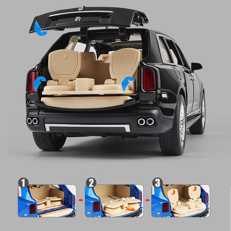 1/24 Rolls-Royce Cullinan Model samochodu Metalowy model samochodu Odlew ciśnieniowy samochodu Zabawka dla dzieci Prezent Kolekcjonerskie przedmioty Darmowa wysyłka