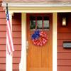 Independence Day Decoration American Flag Ribbon Wreath Party Wall Door Hanging