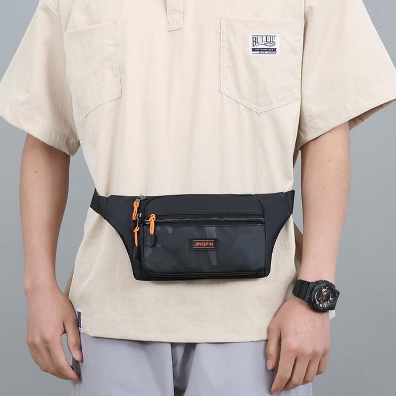 Men Waist Bag Multi-Functional Sports Waist Bags Fitness Anti-Theft Mobile Phone Waist Pack Chest Bag Close Fitting Waist Bags