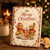 Festliche Feiertagsgeschenkpräsentation DIY Spiralgebundenes Weihnachtskartenbuch, 5x7 Heft, Dekoratives Heft 10 Seiten Frohe Karten, Geschenke für Familie,