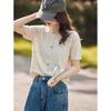 Women's Lyocell & Linen Short Sleeve Knit Cardigan