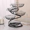 5 Tier Fruit Basket Bowl Fruits Stand Holder Organizer Storage Baskets Metal Wire