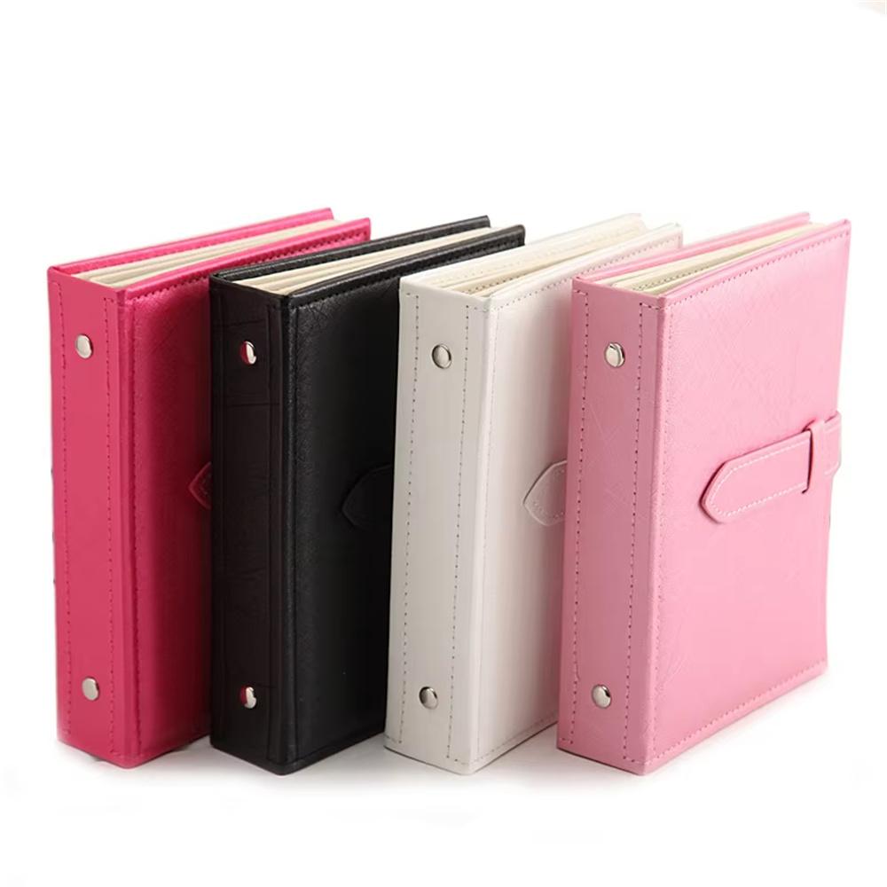 Portable Ear Studs Storage Case Jewelry Organizer Book Travel PU Leather Earrings Holder
