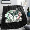 Mexico Printed Flannel Blanket, soft throw for bedroom sofa, washable, fan merchandise, great gift.