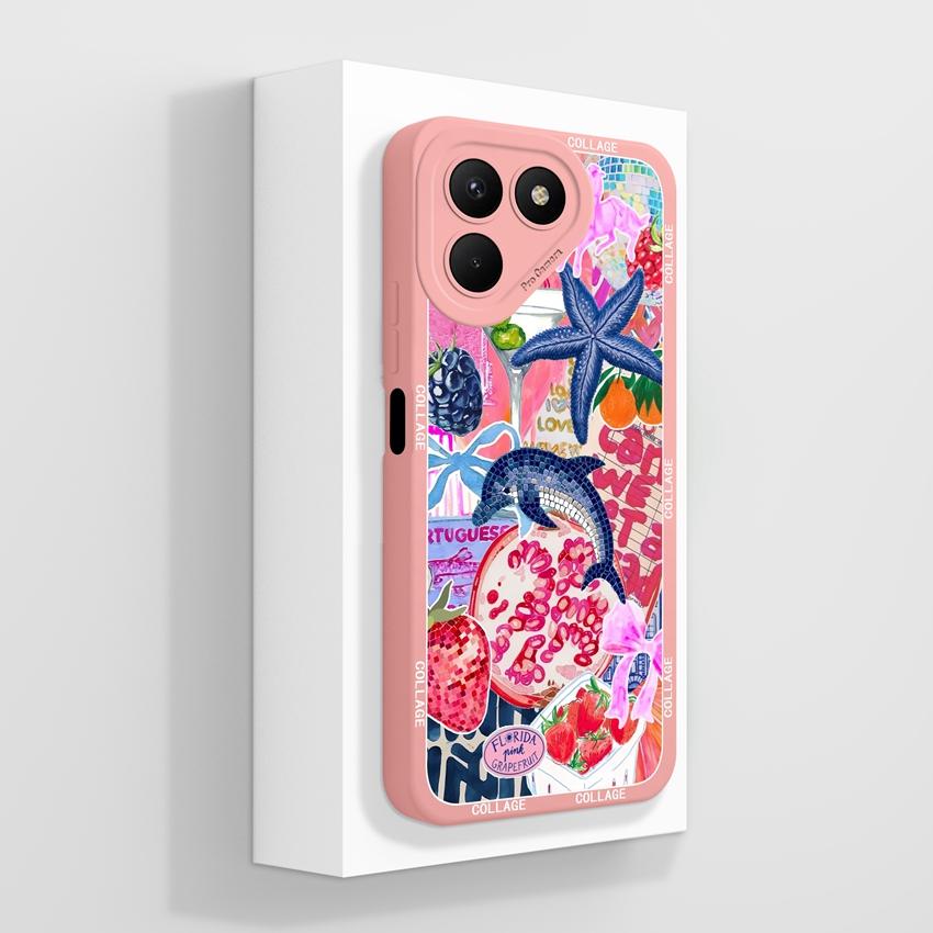 For Tecno Pova 7 6 5 4 Pro Pop 8 9 10 10C Flying Astronaut Phone Cases Camera Protection Liquid Silicone Shockproof Back Covers Shell For Tecno Casing