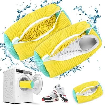 1PCS Wash Shoes Bag Padded Net Laundry Shoes Protector Fluffy Fibers Polyester Washing Shoes Machine Laundry Bag Drying Bags