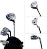 LEZAX U.S.Athlete Junior Golf Set, Ages 9-12, Blue Type, USCS-5755 BL, Shaft: Junior Lightweight Carbon Shaft, Lie Angle (1W): 63°