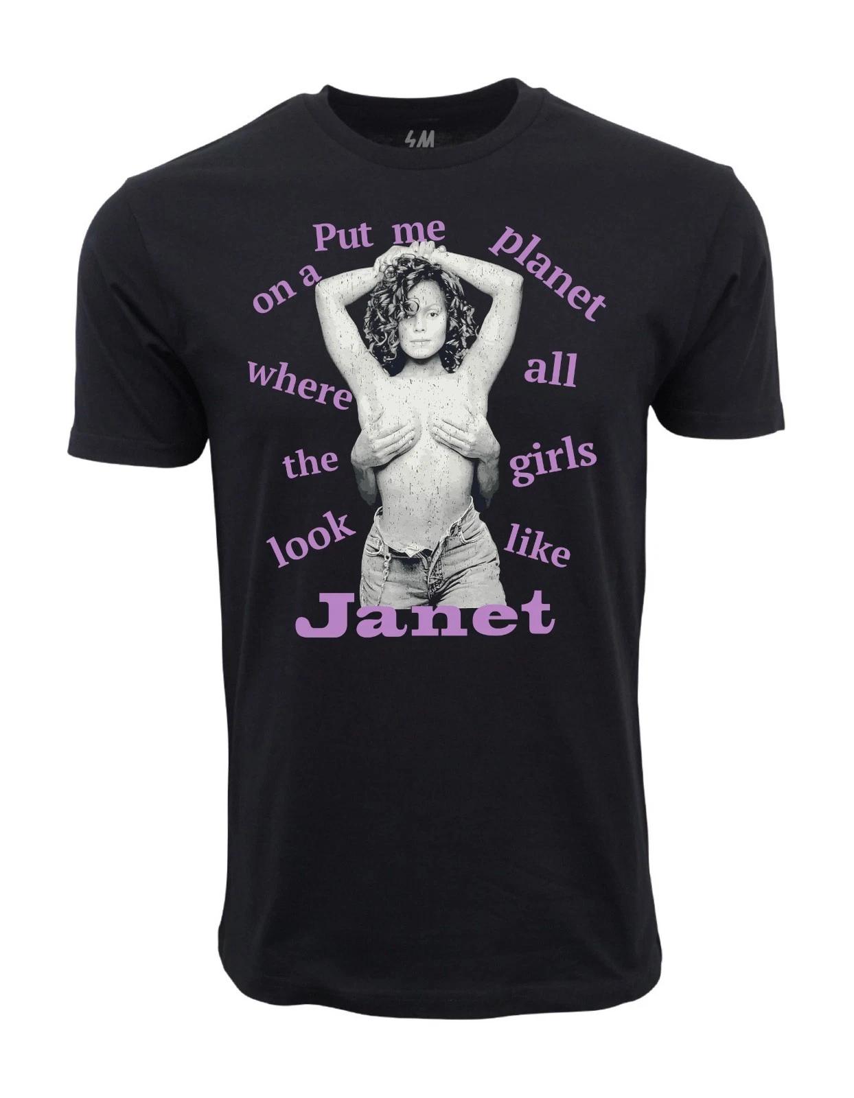 Men s and Women s T-shirts PLANET JANET VINTAGE 00 GRPAHIC XXXXL