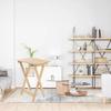 TV Dinner Folding Trays with Storage Rack Tray Table Set Wooden Snack Tables