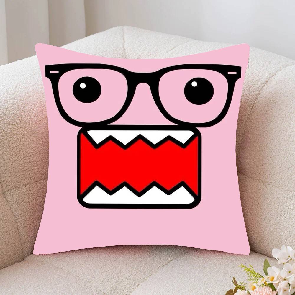 Classic Cartoon D-Domo Kun Pillow Case Fashion Square Pillowcase Bedroom Sofa Room Ins Decoration Leisure