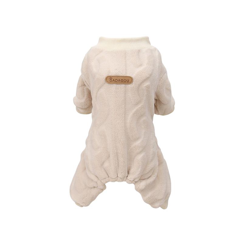 Fleece Dog Clothes Winter Warm Soft Pet Coat Jumpsuits for Small Dogs Cats Chihuahua Schnauzer Yorkshire Clothing Puppy Outfit