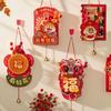 Tradicionāls ķīniešu Zemes čūskas gada sienas piekariņš Fu rakstzīmes karināms ornaments Laimīgu Jauno gadu dāvana