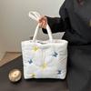 Large Capacity Embroidered Butterfly Casual Commuter Tote Bag In Fashionable Colors