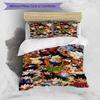3pcs Dragon Ball3 Design Cover Set - HD Printed Bedding with 1 Cover and 2 Pillowcases - Perfect for Home and Dorm Decor